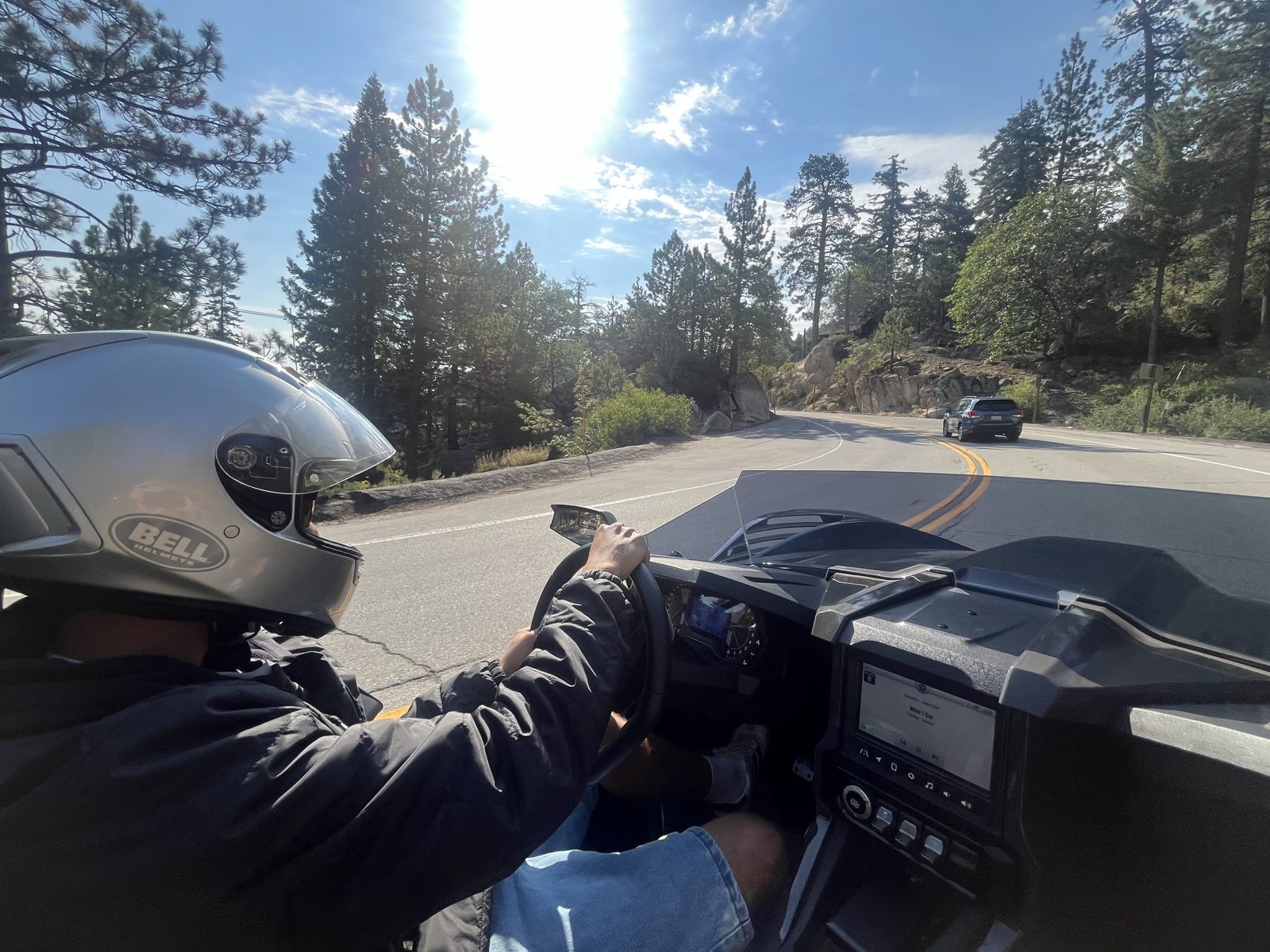 Riding the canyon